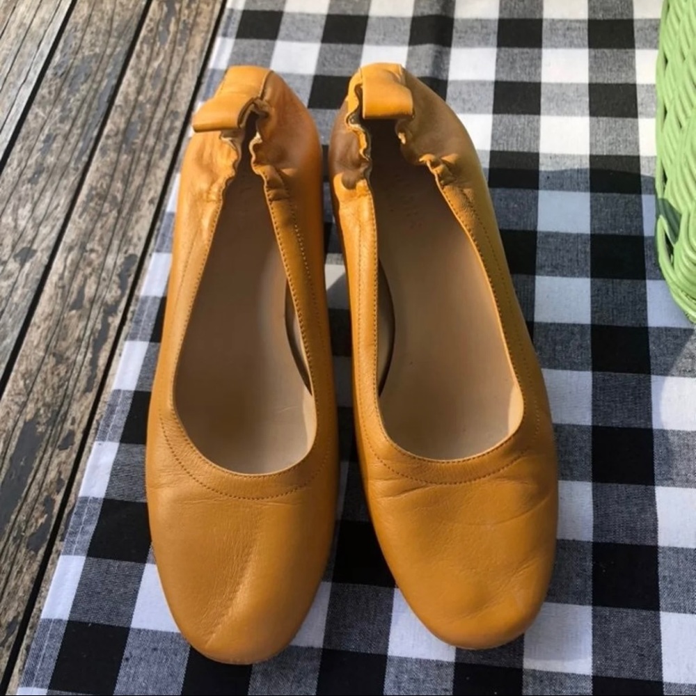 Everlane Day Heel - Mustard Yellow 7.5